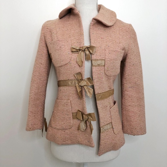 COPY - Tracy Reese Pink Tweed Jacket - Picture 1 of 4